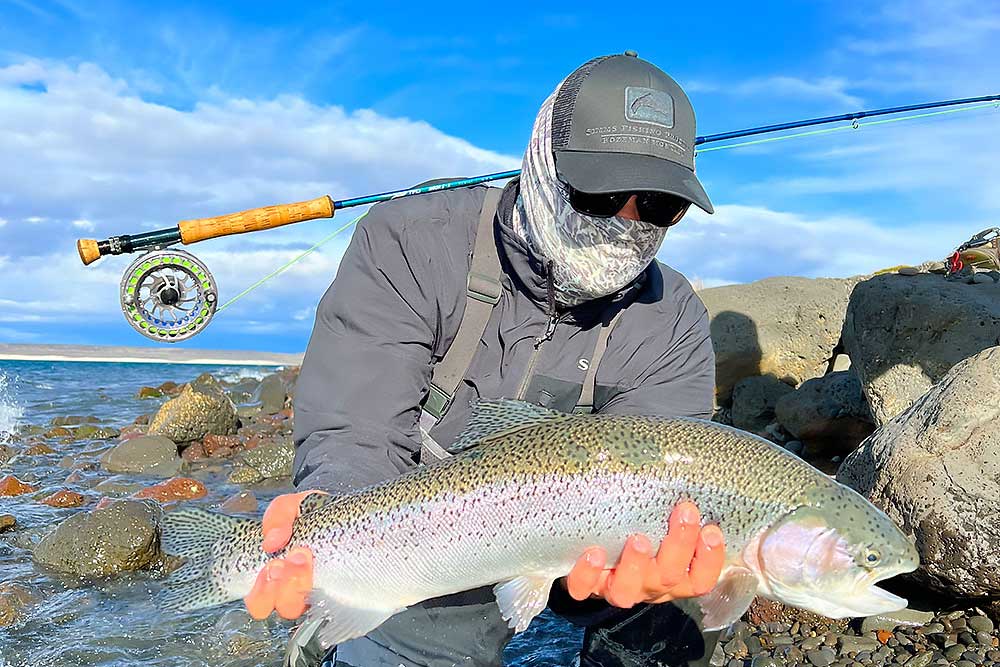 Jurassic Lake Rainbow Trout Fishing Guided Trips, Lago Strobel, Patagonia,  Argentina - Wildside Adventures